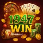 1947Win Game app showing cards, slots, and lucky spin for real PKR earning.